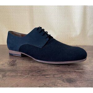 Rachel Comey Mens Uncle Dan Oxford Shoe Sz 10.5 Navy Blue Leather Twill Loafer